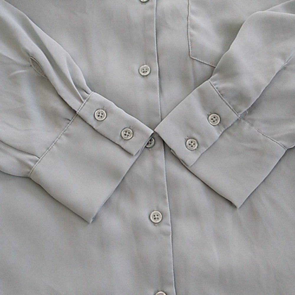 Who What Wear Long Sleeve Button Down Blouse - Picture 7 of 16